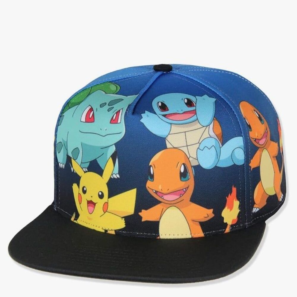 Pokemon company Youth OSFM Snapback Flatbill Hat Pikachu